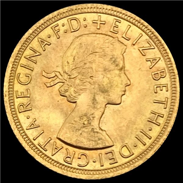 1966 UK  Gold Sovereign AGW.2355oz GEM BU