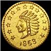 Image 1 : 1853 Round California Gold Half Dollar UNCIRCULATED