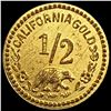 Image 2 : 1853 Round California Gold Half Dollar UNCIRCULATED