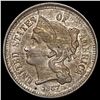 Image 1 : 1867 Nickel Three Cent CLOSELY UNCIRCULATED