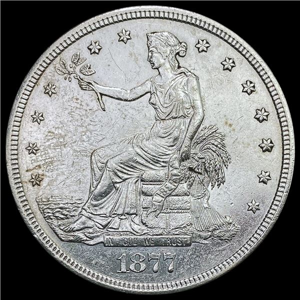 1877-S Silver Trade Dollar CHOICE AU