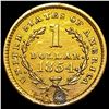 Image 2 : 1854 Rare Gold Dollar HIGH GRADE