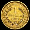 Image 2 : 1852 Rare Gold Dollar CLOSELY UNCIRCULATED