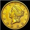 Image 1 : 1852 Rare Gold Dollar CLOSELY UNCIRCULATED