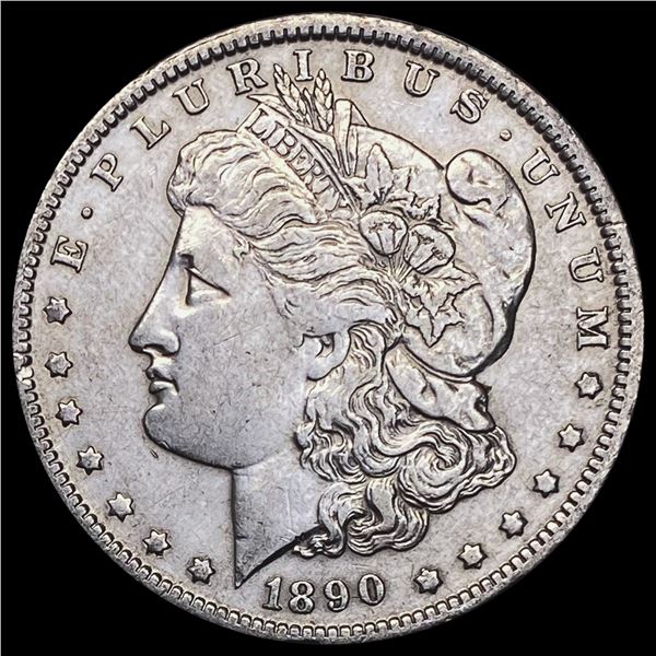1890-O Morgan Silver Dollar NEARLY UNCIRCULATED