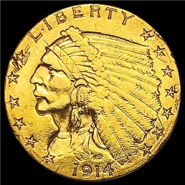 1914-D $2.50 Gold Quarter Eagle HIGH GRADE