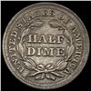 Image 2 : 1854 Arrows Seated Liberty Half Dime CLOSELY UNCIRCULATED
