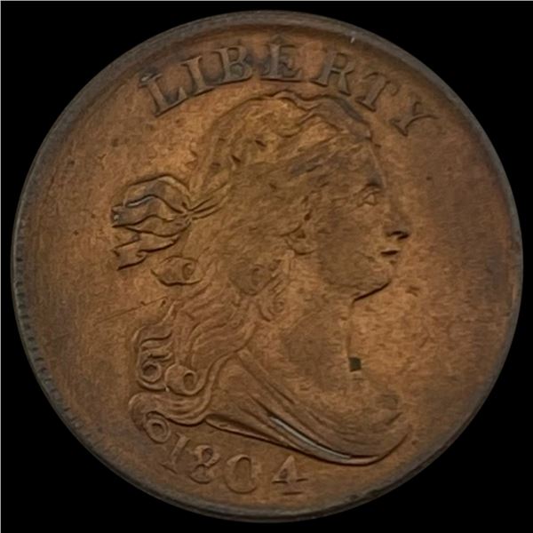 1804 Draped Bust Half Cent CLOSELY UNCIRCULATED