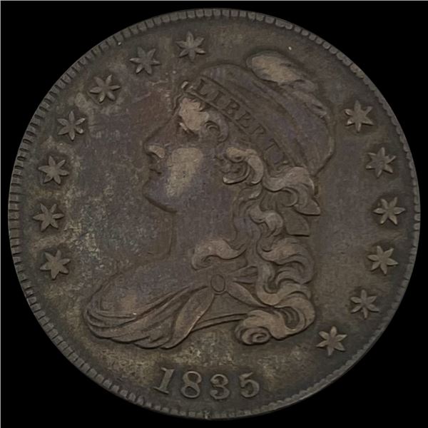 1835 Capped Bust Half Dollar NEARLY UNCIRCULATED