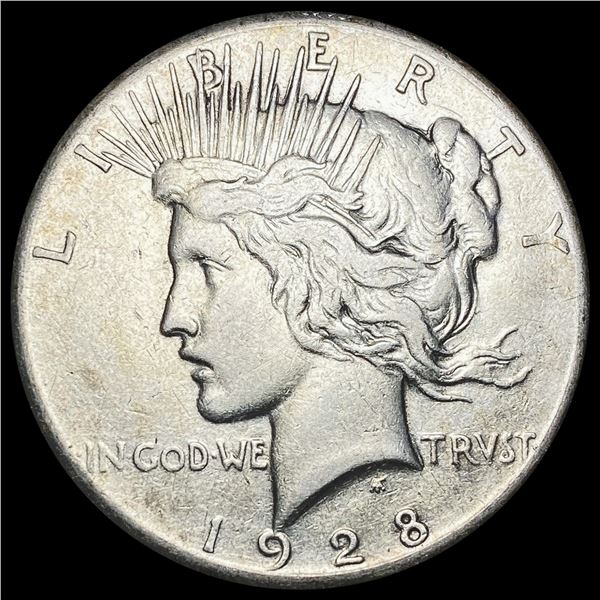 1928 Peace Silver Dollar LIGHTLY CIRCULATED