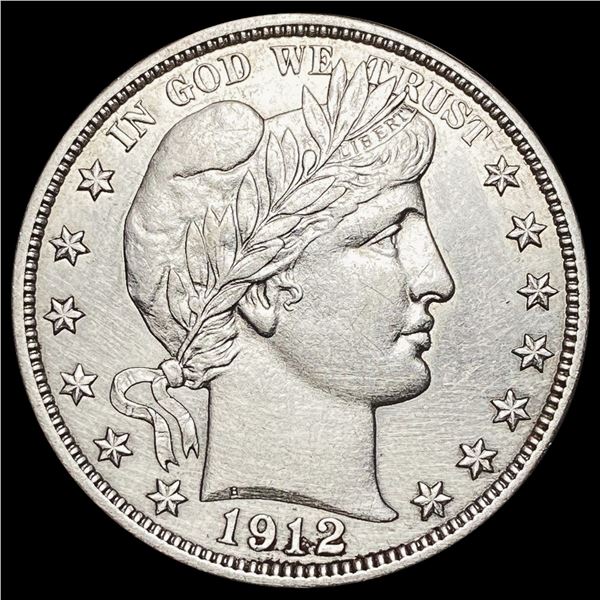 1912-S Barber Half Dollar CHOICE AU