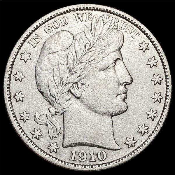 1910-S Barber Half Dollar ABOUT UNCIRCULATED