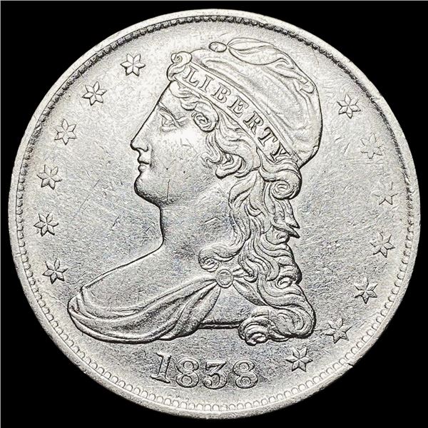 1838 Capped Bust Half Dollar CLOSELY UNCIRCULATED CLOSELY UNCIRCULATED
