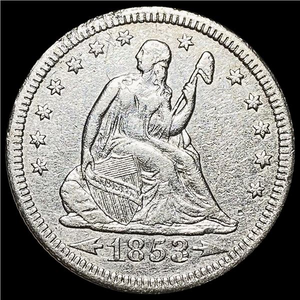 1853-O Seated Liberty Quarter NEARLY UNCIRCULATED NEARLY UNCIRCULATED