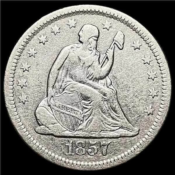 1857-O Seated Liberty Quarter LIGHTLY CIRCULATED LIGHTLY CIRCULATED