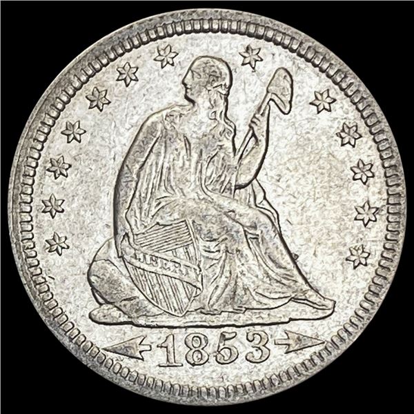 1853 Seated Liberty Quarter (Arrows) CLOSELY UNCIRCULATED CLOSELY UNCIRCULATED