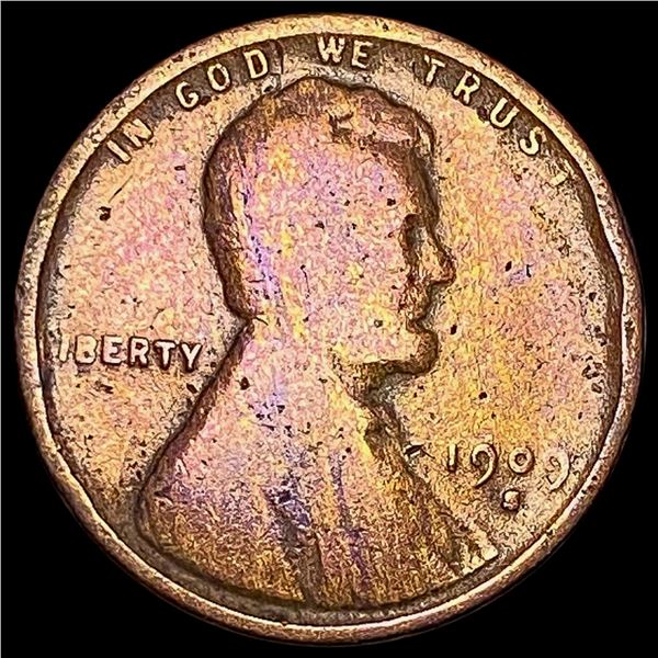 1909-S Lincoln Wheat Cent LIGHTLY CIRCULATED