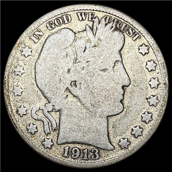 1913 Barber Half Dollar NICELY CIRCULATED