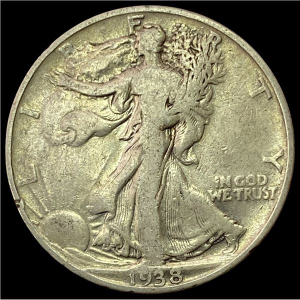 1938-D Walking Liberty Half Dollar LIGHTLY CIRCULATED