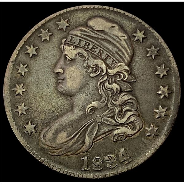 1834 Capped Bust Half Dollar NEARLY UNCIRCULATED