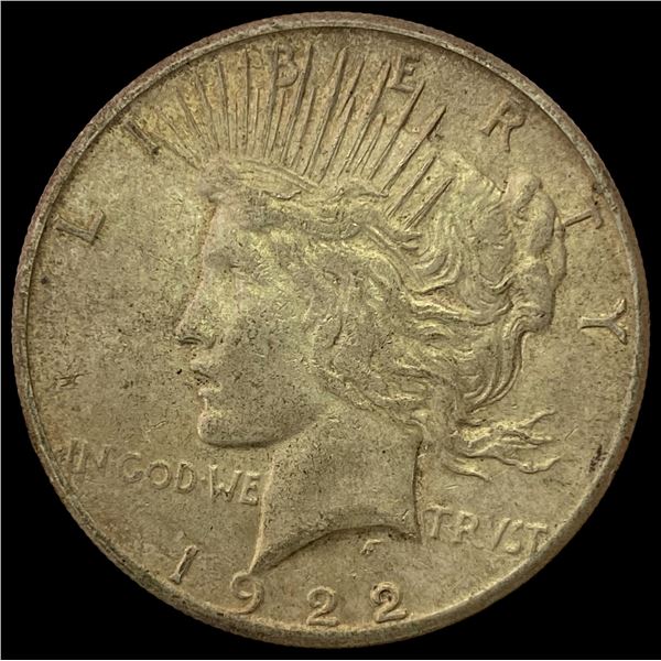 1922-S Peace Dollar CHOICE AU