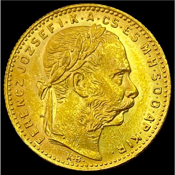 1887 Austria 20 Francs Gold .1867oz BU
