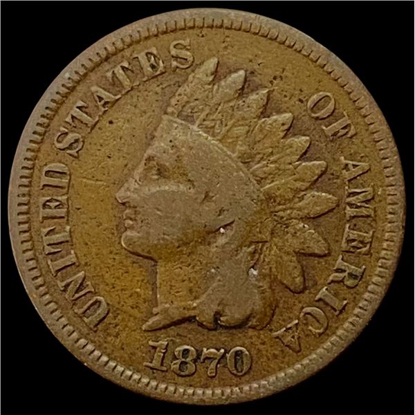 1870 Indian Head Cent LIGHTLY CIRCULATED