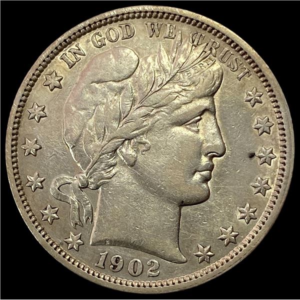 1902-O Barber Half Dollar LIGHTLY CIRCULATED