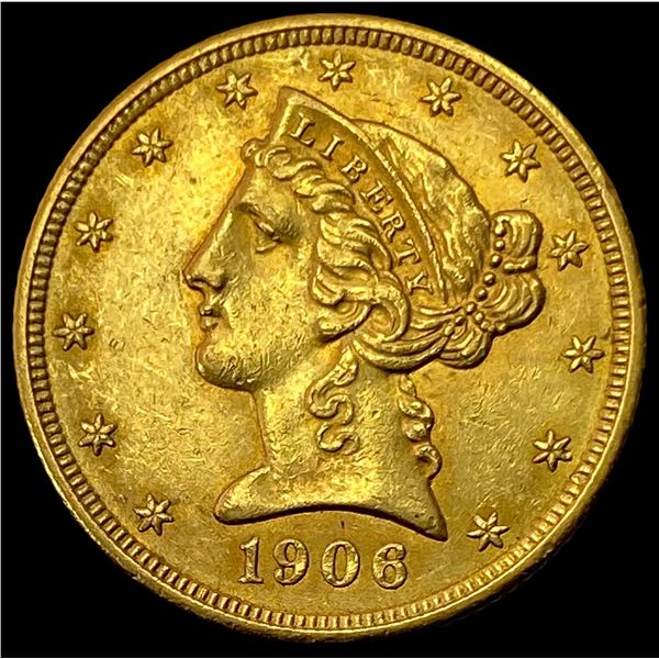 1906 Liberty Head Half Eagle UNCIRCULATED