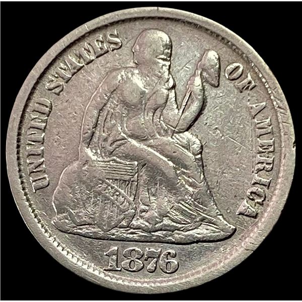 1876-CC Seated Liberty Dime HIGH GRADE