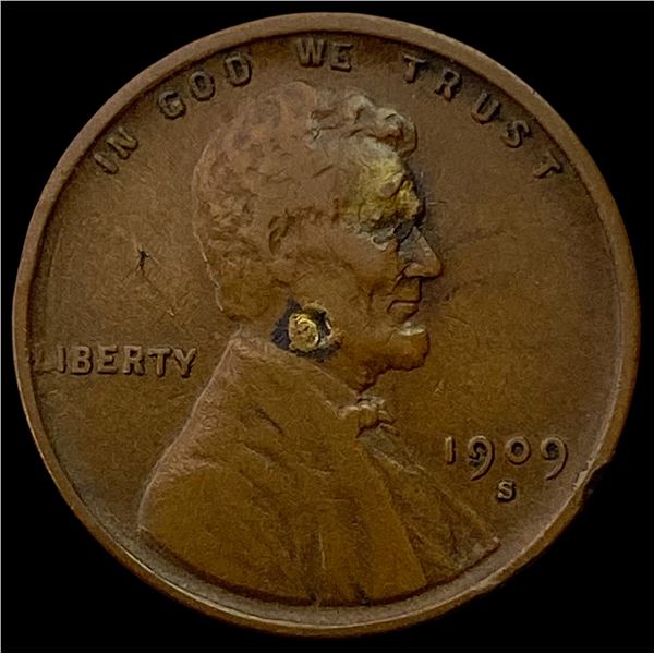 1909-S VDB Lincoln Wheat Cent CIRC