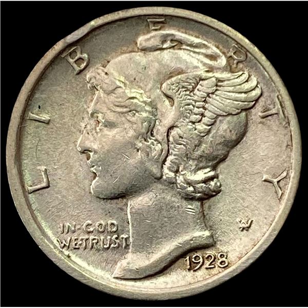 1928-D Mercury Dime CLOSELY UNC