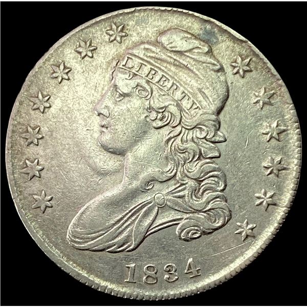 1834 Capped Bust Half Dollar CHOICE AU