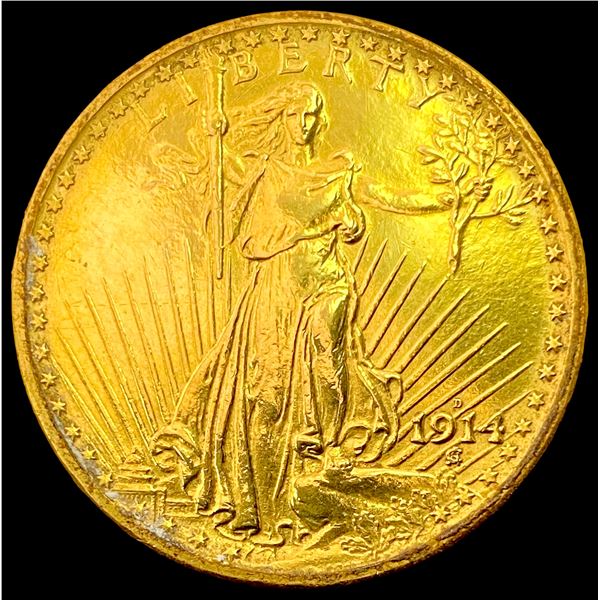 1914-D Saint-Gaudens Double Eagle CLOSELY UNCIRCULATED