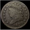 Image 1 : 1809 Copper Half Cent LIGHTLY CIRCULATED
