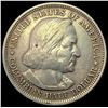 Image 1 : 1893 SILVER Columbian Half Dollar LIGHTLY CIRCULATED