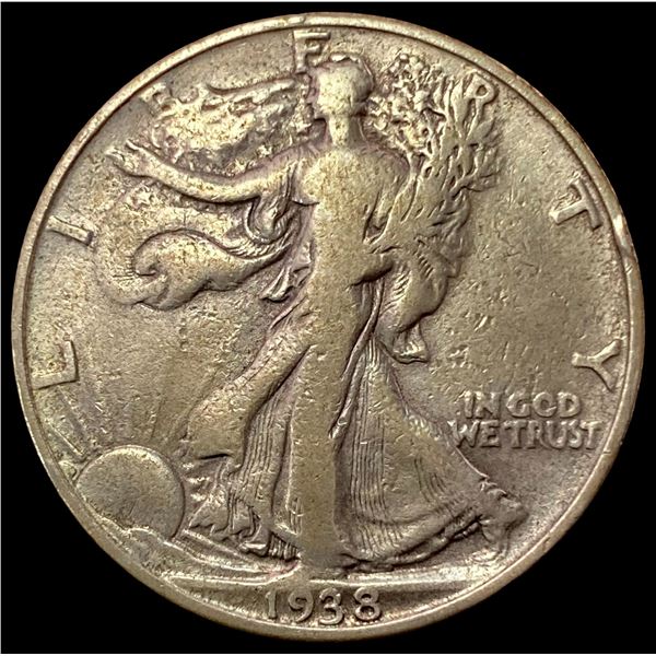 1938-D SILVER Walking Liberty Half Dollar LIGHTLY CIRCULATED