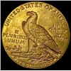 Image 2 : 1909-D GOLD Indian Head Half Eagle $5 UNCIRCULATED