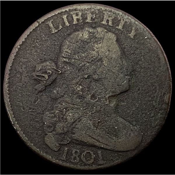 1801 Large Cent Draped Bust LIGHTLY CIRCULATED