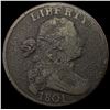 Image 1 : 1801 Large Cent Draped Bust LIGHTLY CIRCULATED