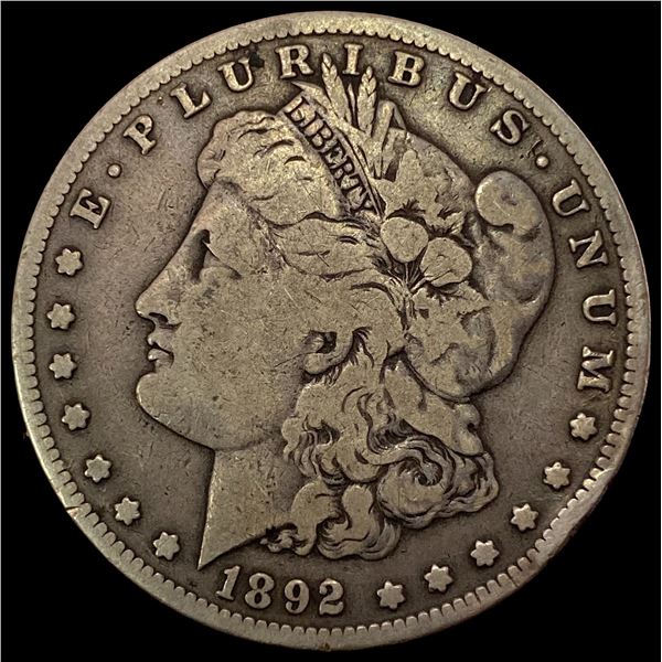 1892-S SILVER Morgan Dollar LIGHTLY CIRCULATED
