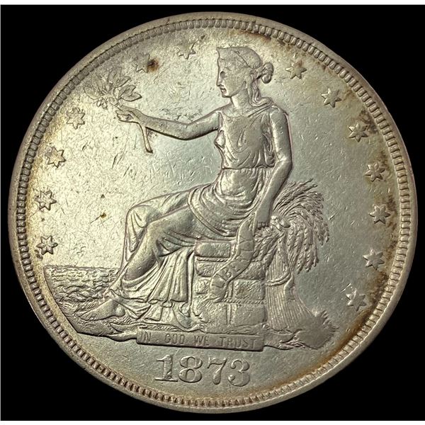 1873 SILVER Trade Dollar LIGHTLY CIRCULATED