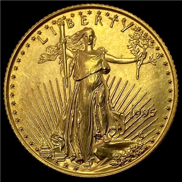 0.25 oz 1995 GOLD American Eagle $10 SUPERB GEM BU