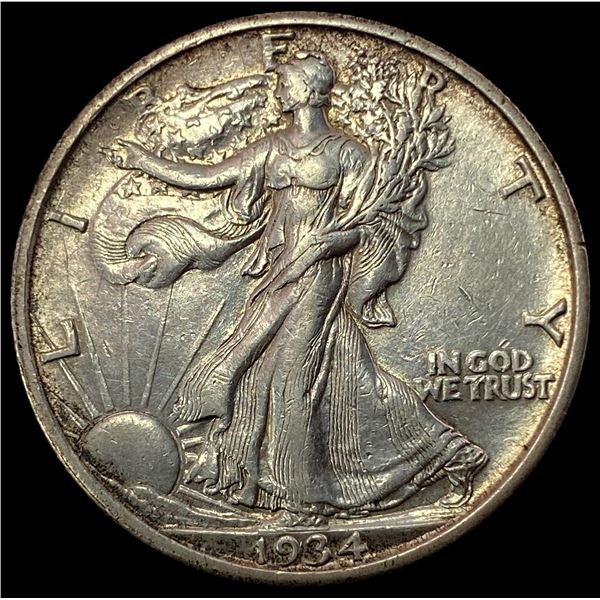1934-S SILVER Walking Liberty Half Dollar CLOSELY UNCIRCULATED