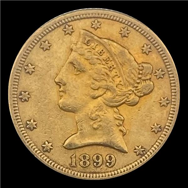 1899-S Liberty Head Half Eagle CLOSELY UNCIRCULATED