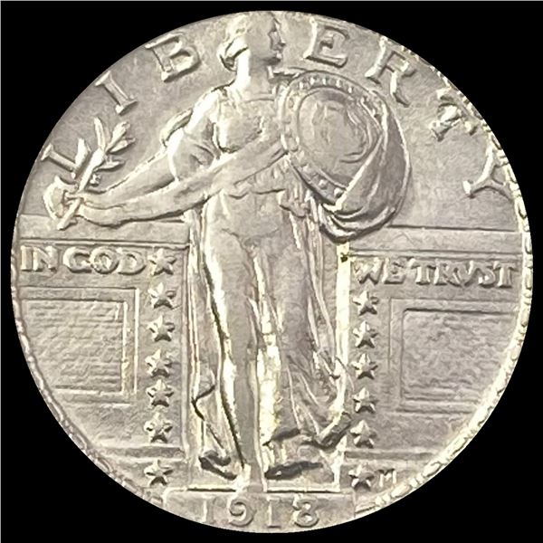 1918 Standing Liberty Quarter CHOICE AU