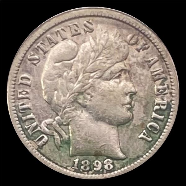 1898-O Barber Dime LIGHTLY CIRCULATED