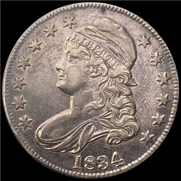 1834 Capped Bust Half Dollar ABOUT UNCIRCULATED