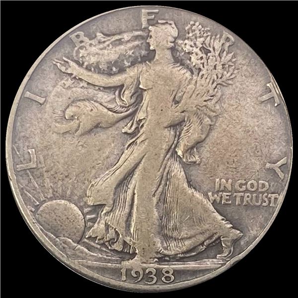 1938-D Walking Liberty Half Dollar LIGHTLY CIRCULATED
