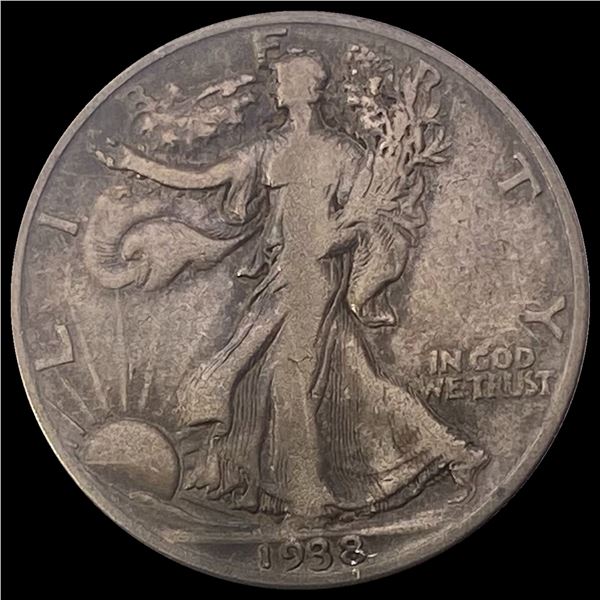 1938-D Walking Liberty Half Dollar LIGHTLY CIRCULATED